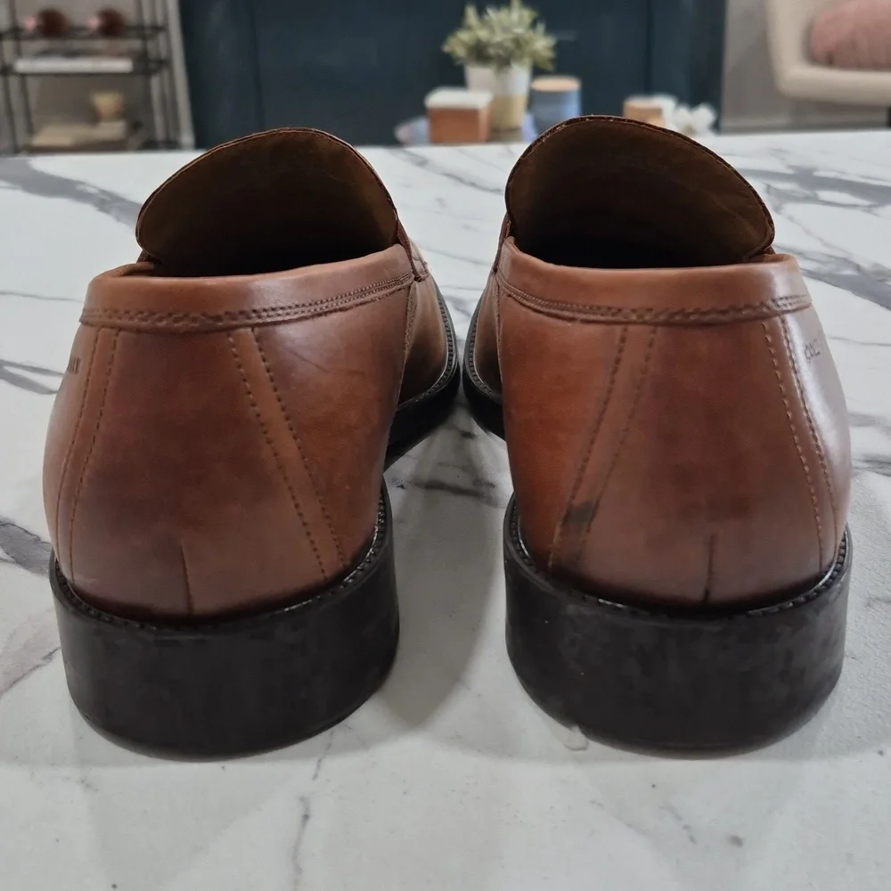 Cole Haan Hawthorne Penny Loafers, Size 9 Brittish Tan Brown - Picture 5 of 12